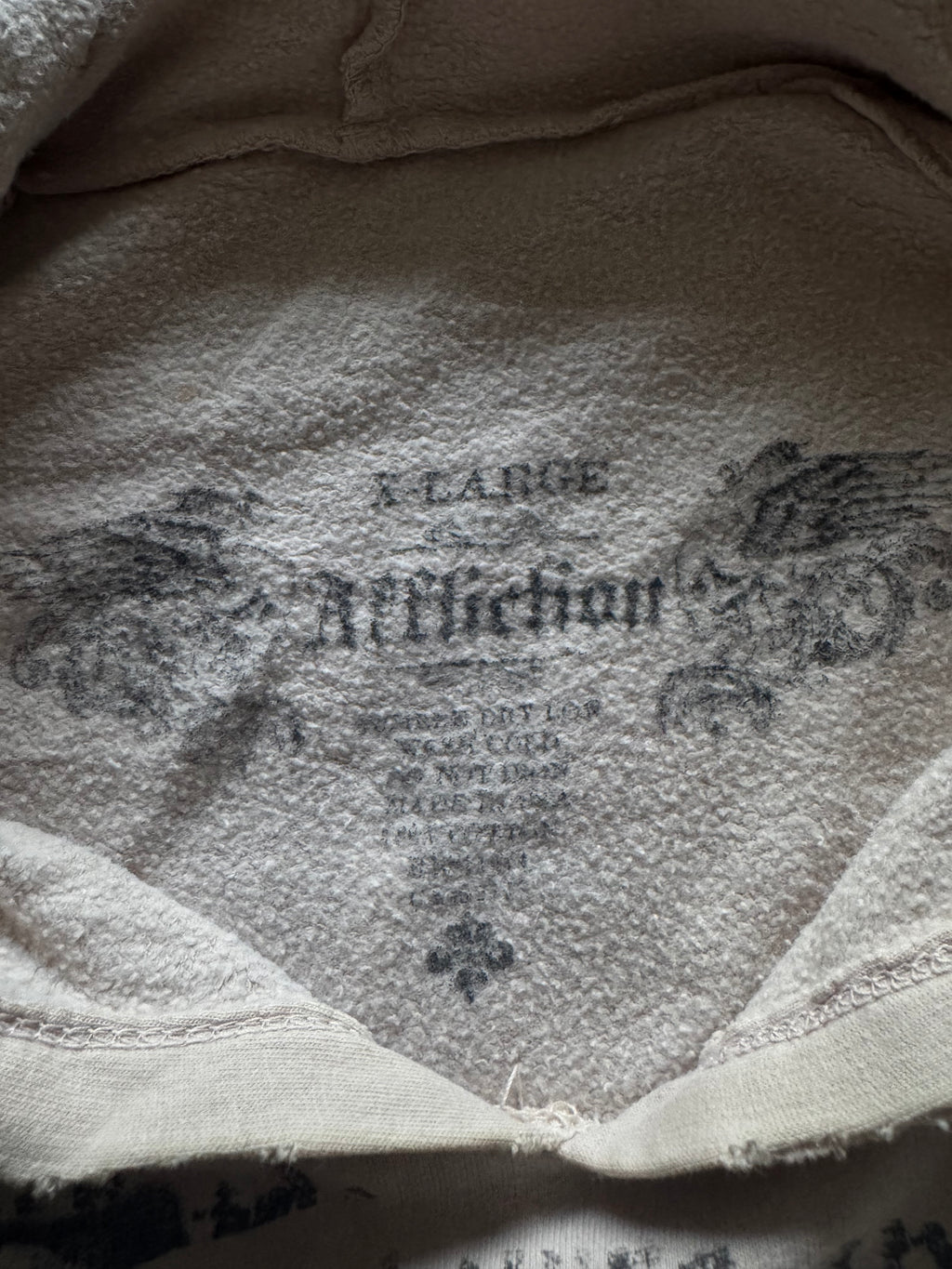 Affliction Tribal Skulls Vintage Hoodie