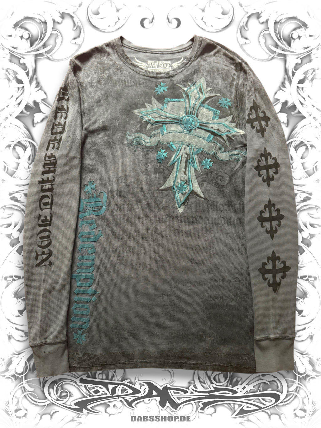 Raw State Blue "Redemption" Thermal Longsleeve
