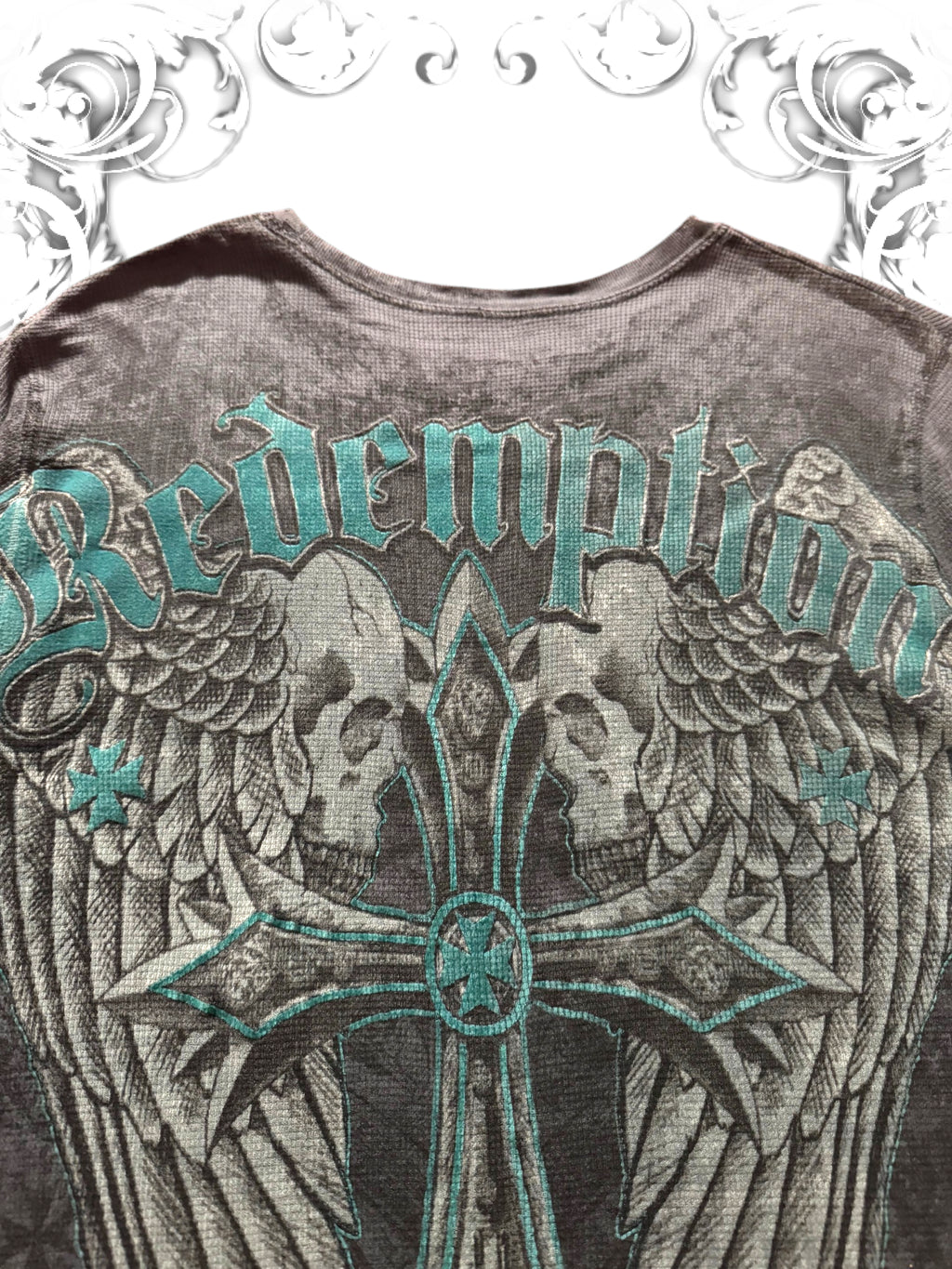 Raw State Blue "Redemption" Thermal Longsleeve