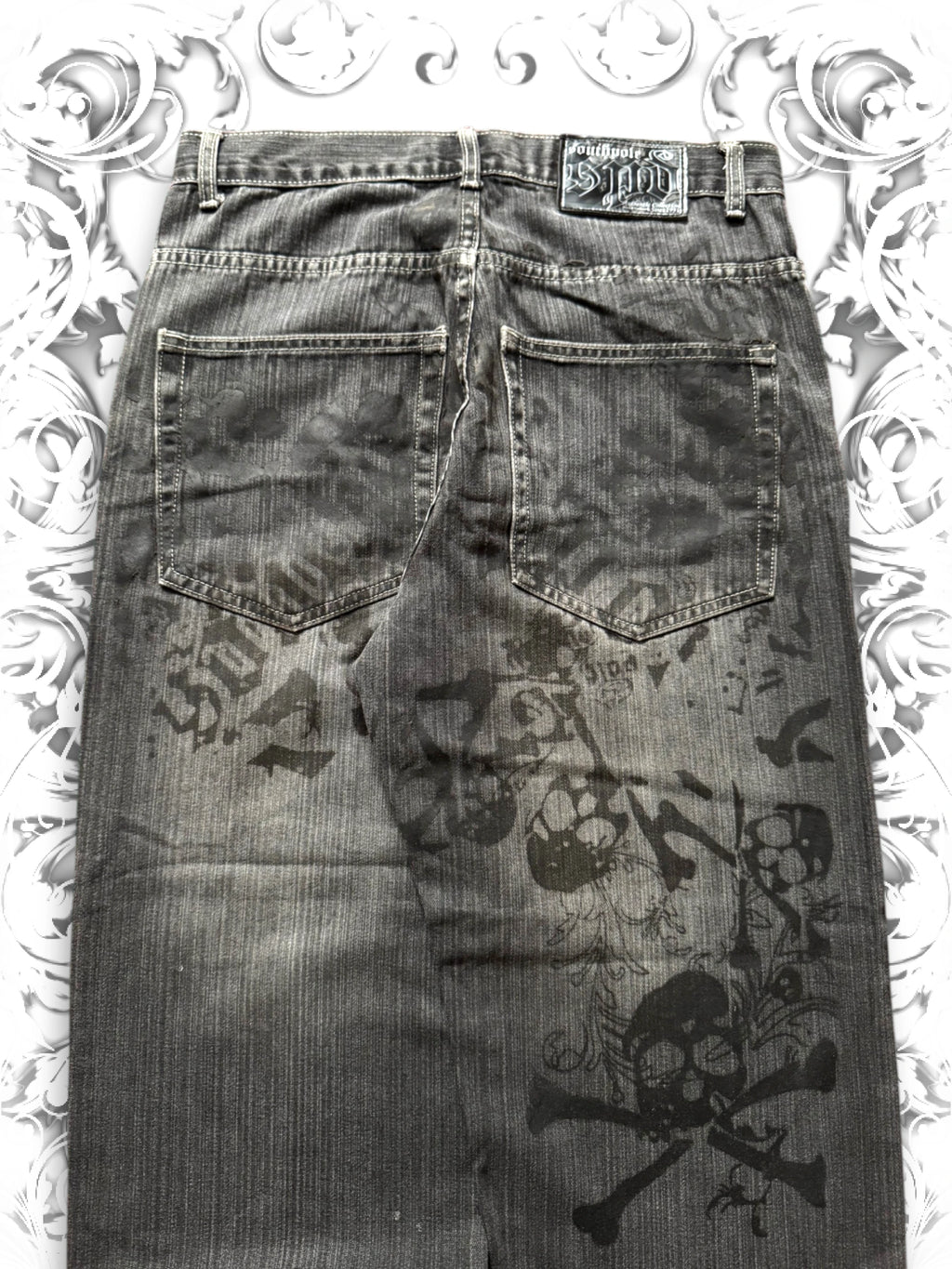 Southpole Crossbone Skullpile Baggy Pants
