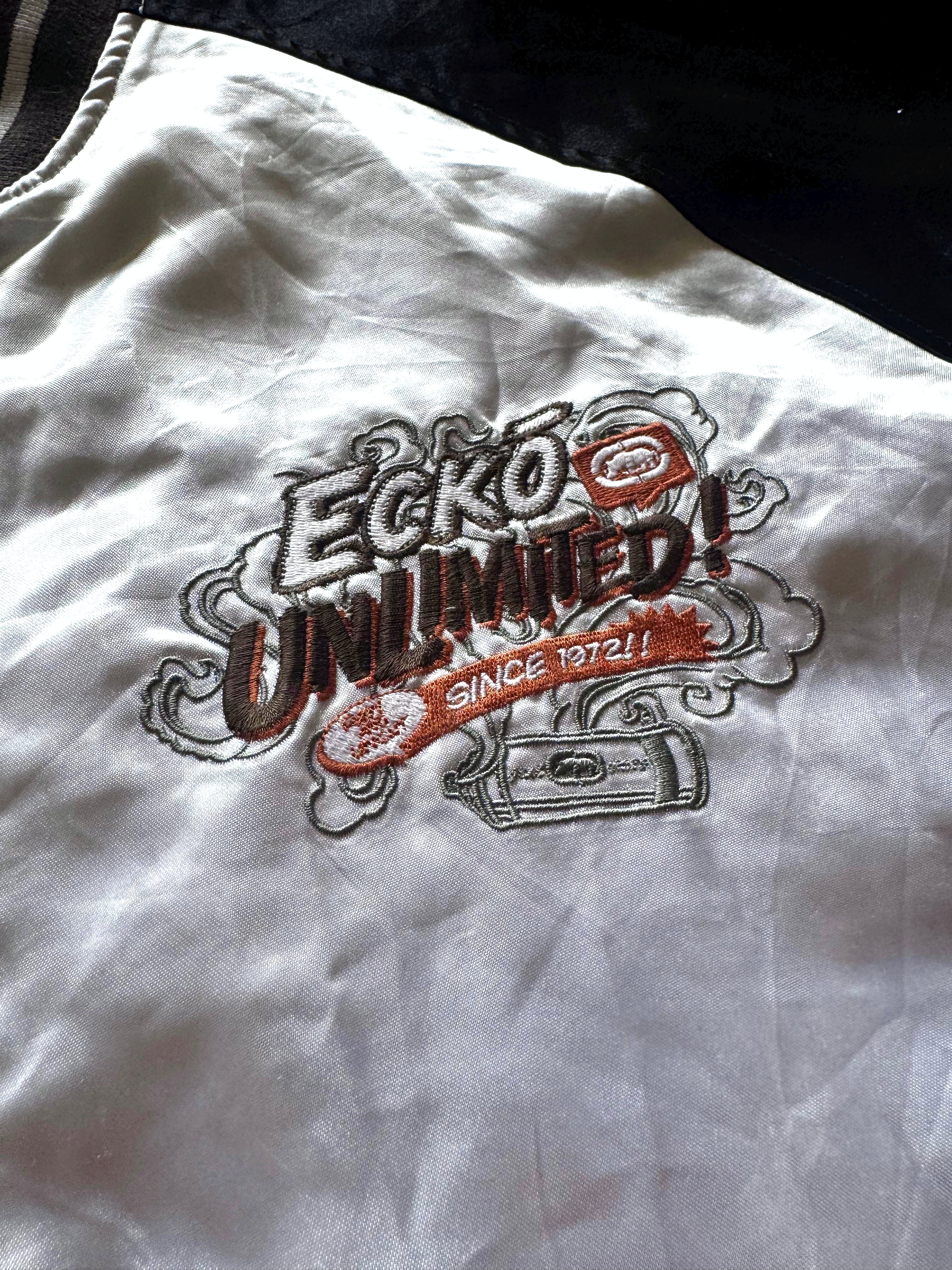 Ecko Unltd Embroidered Reversible Vintage Comic Jacket