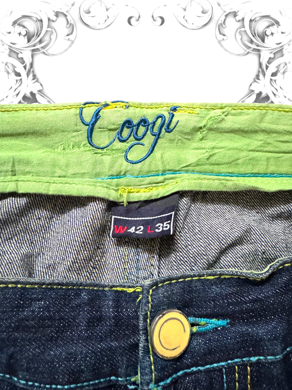 Coogi Embroidered Premium Baggy Pants