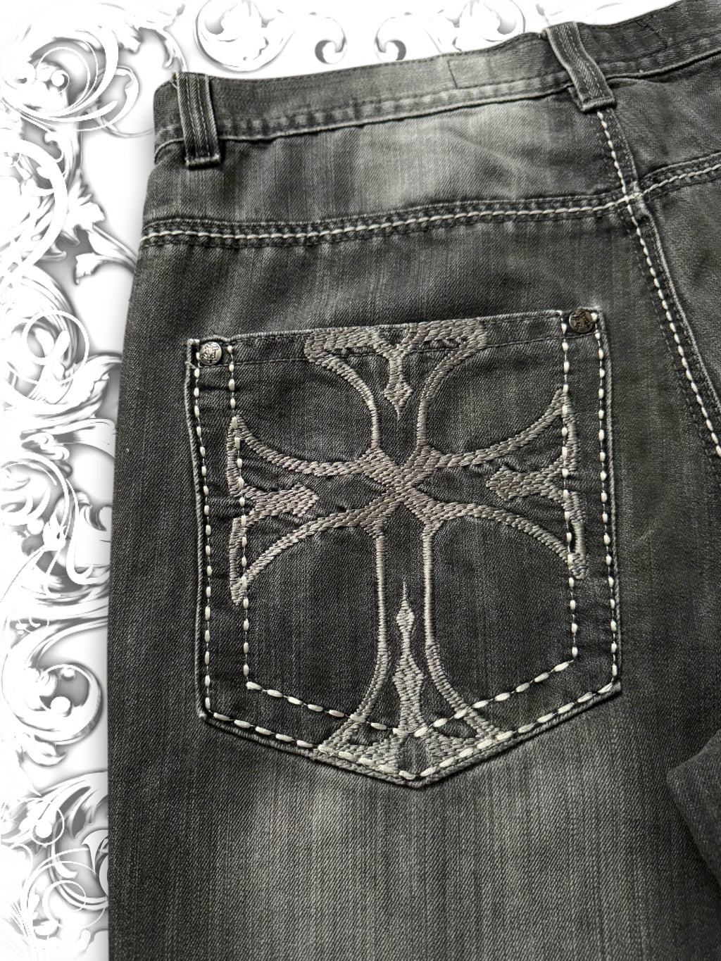Southpole Premium Embroidered Cross Jorts