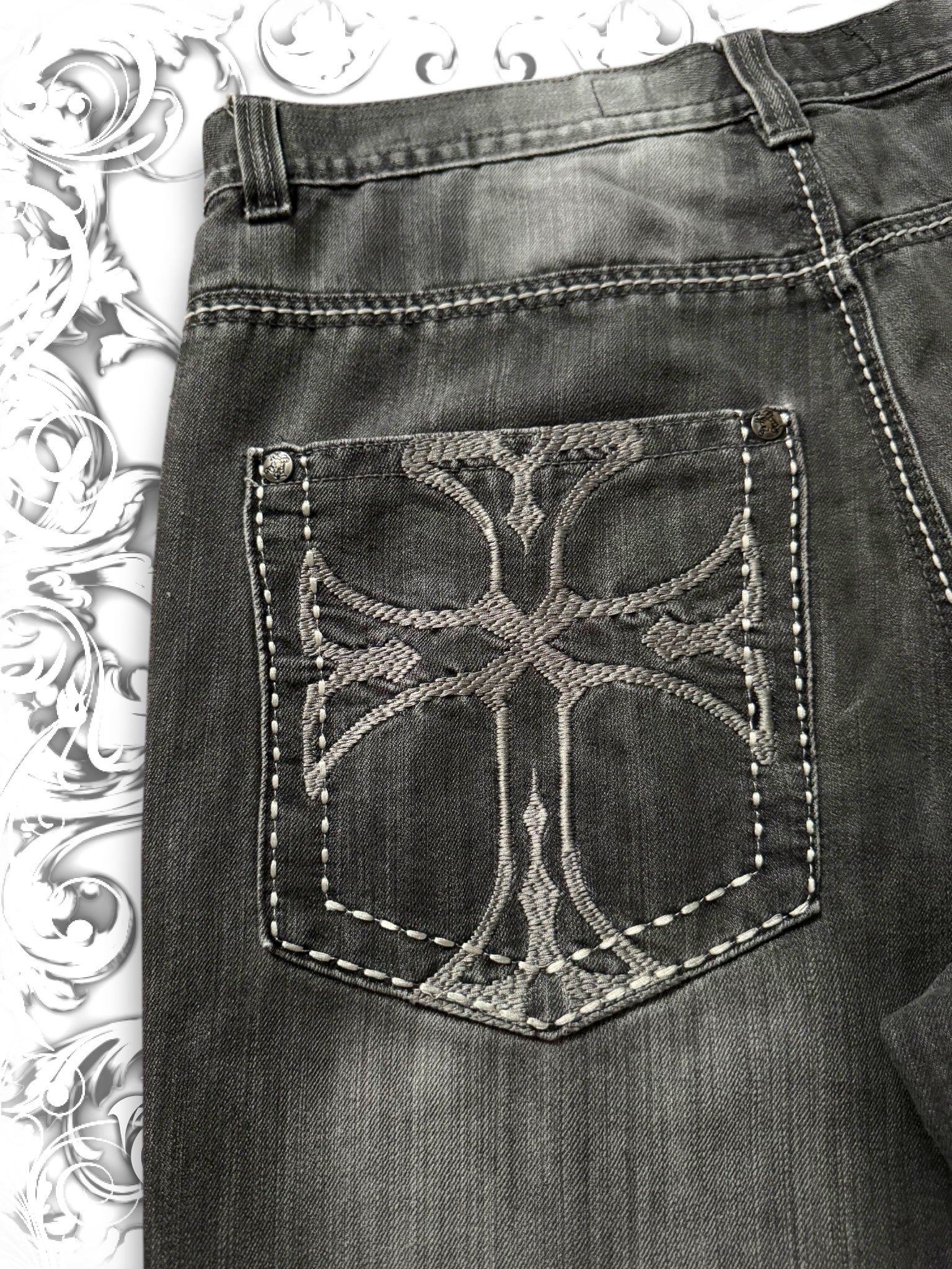 Southpole Premium Embroidered Cross Jorts