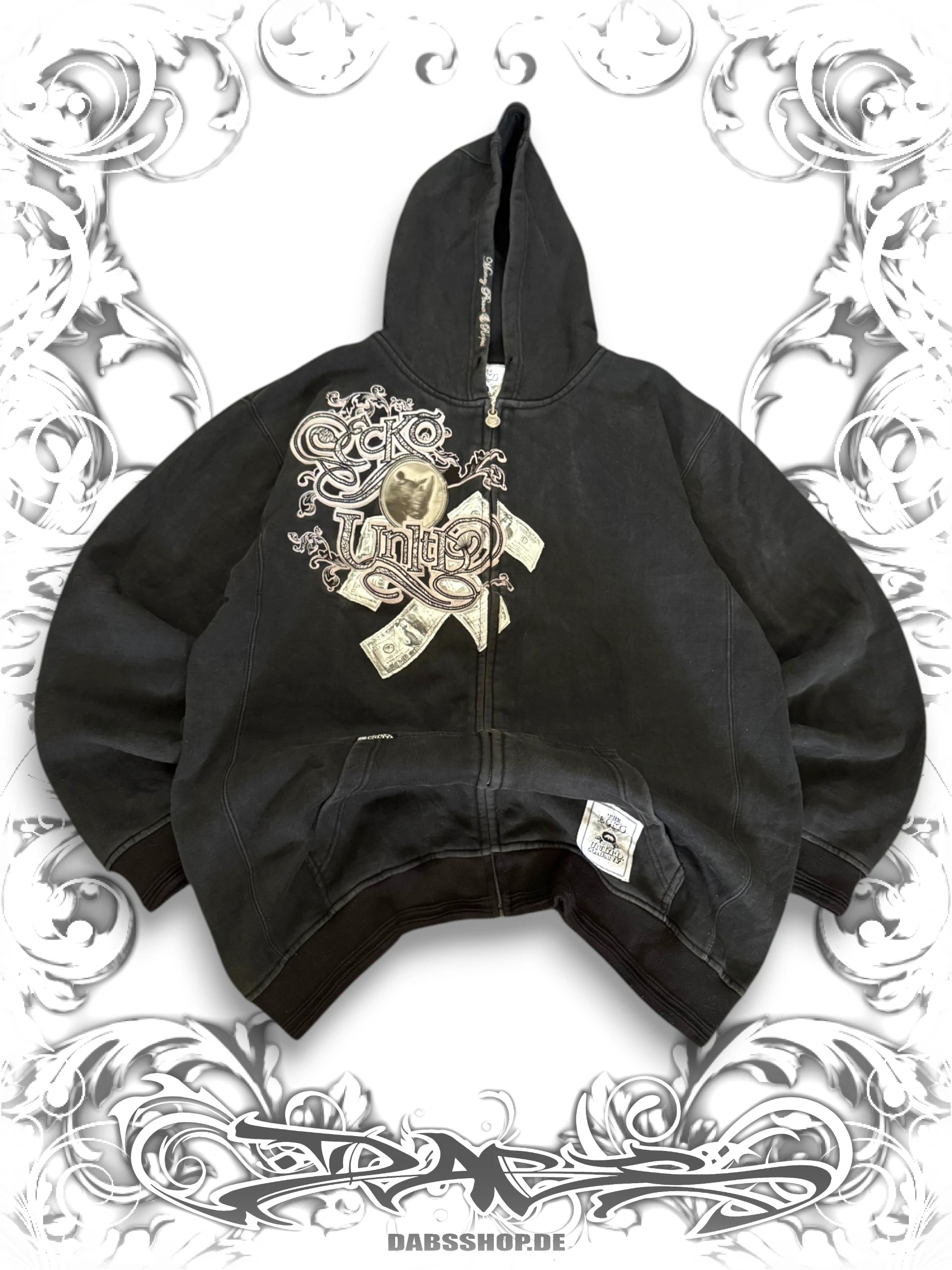 Ecko "Money, Power & Respect" 2000s Zip Hoodie
