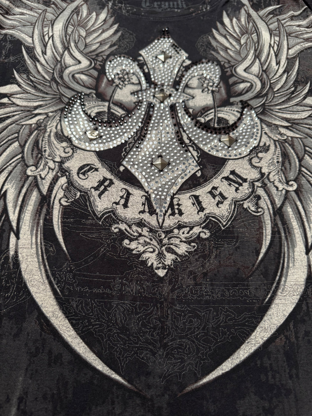 Crank Couture Studded Rhinestone T-Shirt