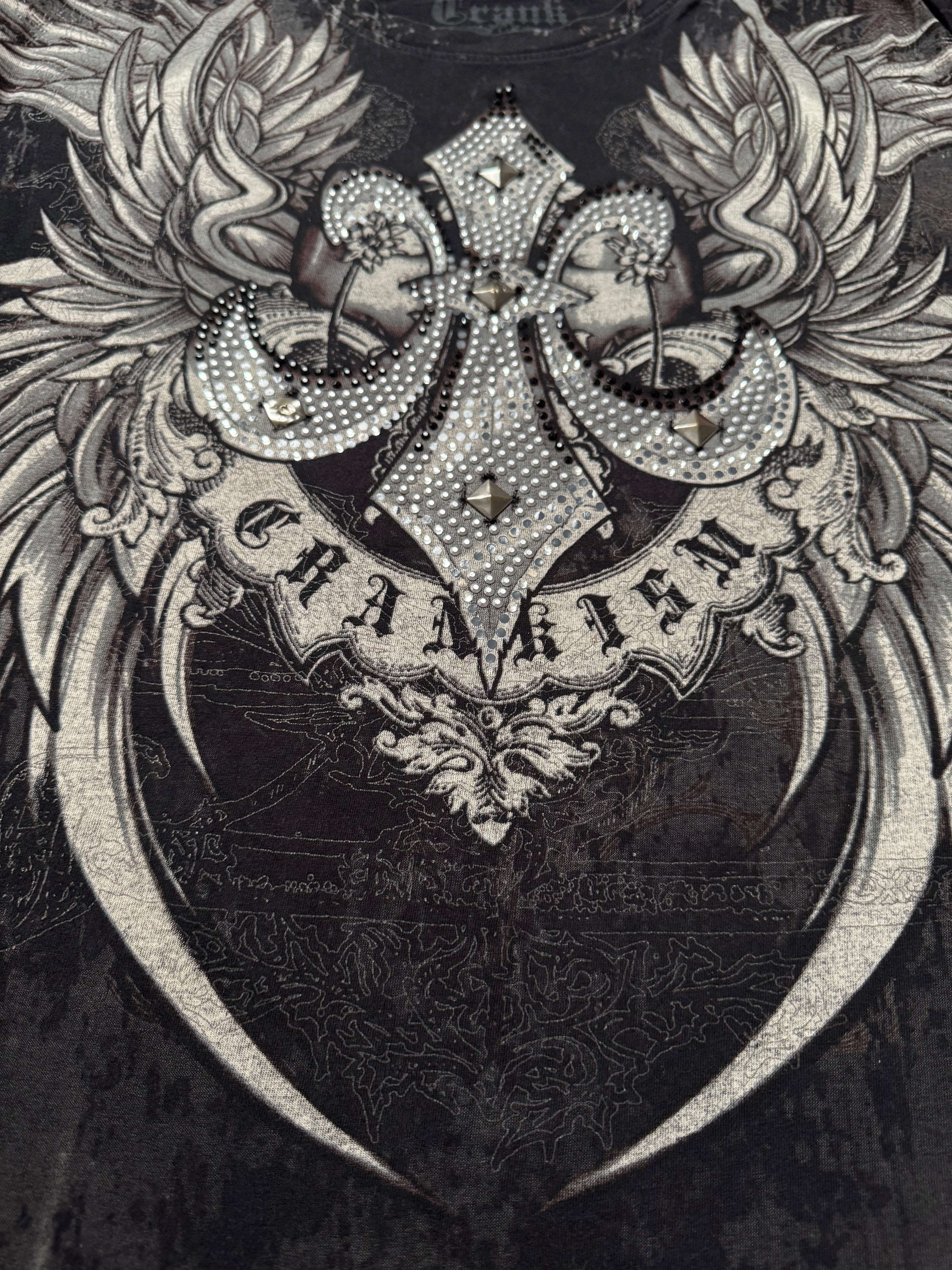 Crank Couture Studded Rhinestone T-Shirt