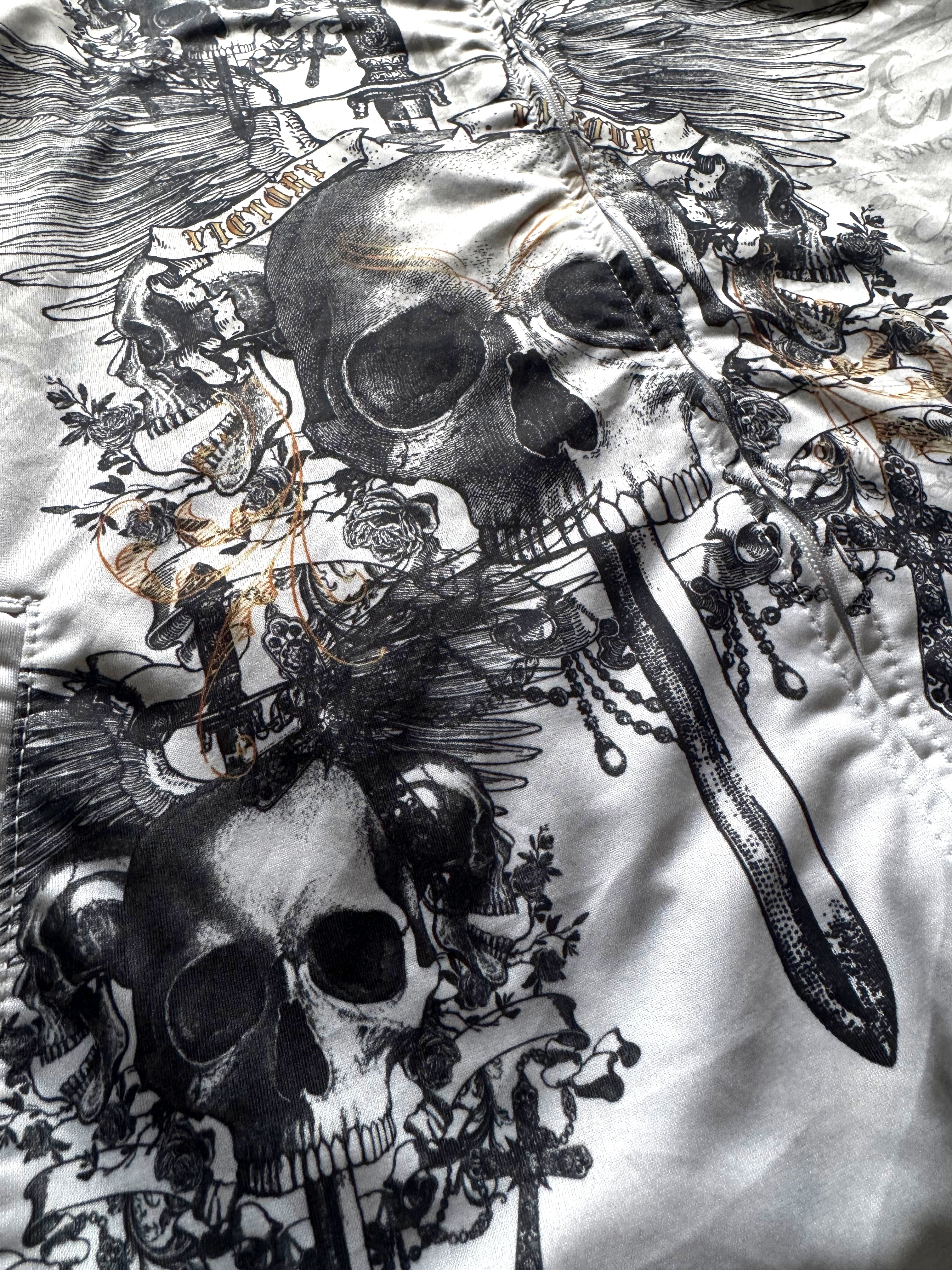 MMA Elite Vintage Trackjacket with Winged Skull Print