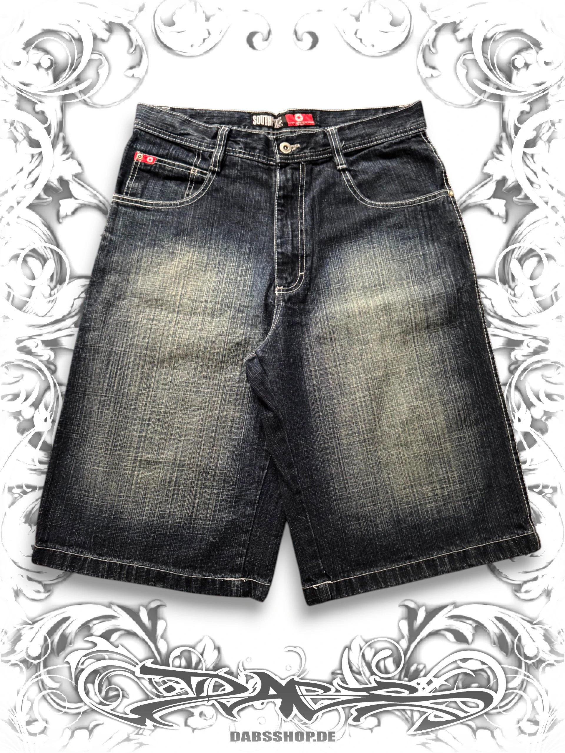 Southpole Red Tab Baggy Jorts