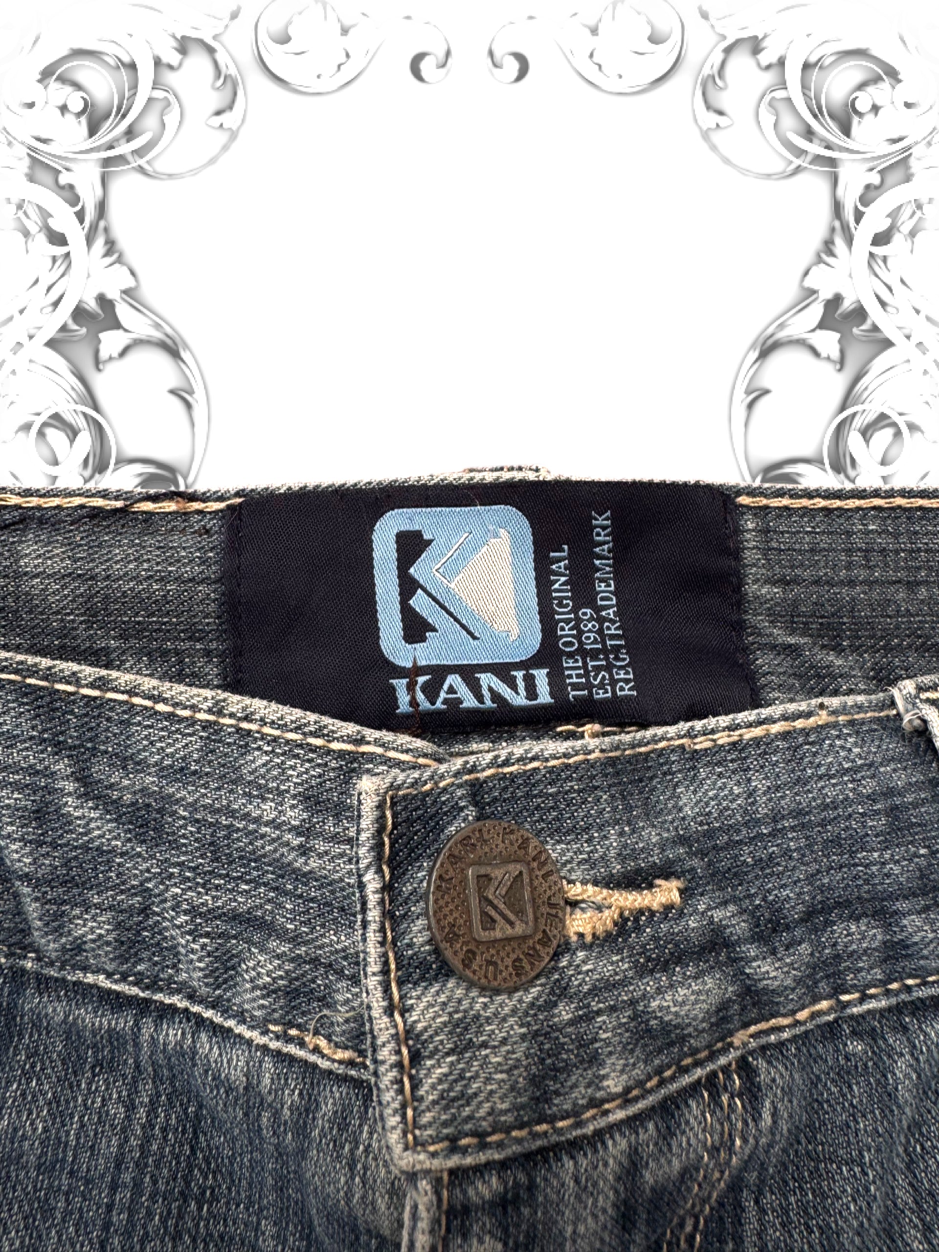 Karl Kani Embroidered Baggy Hip Hop Pants