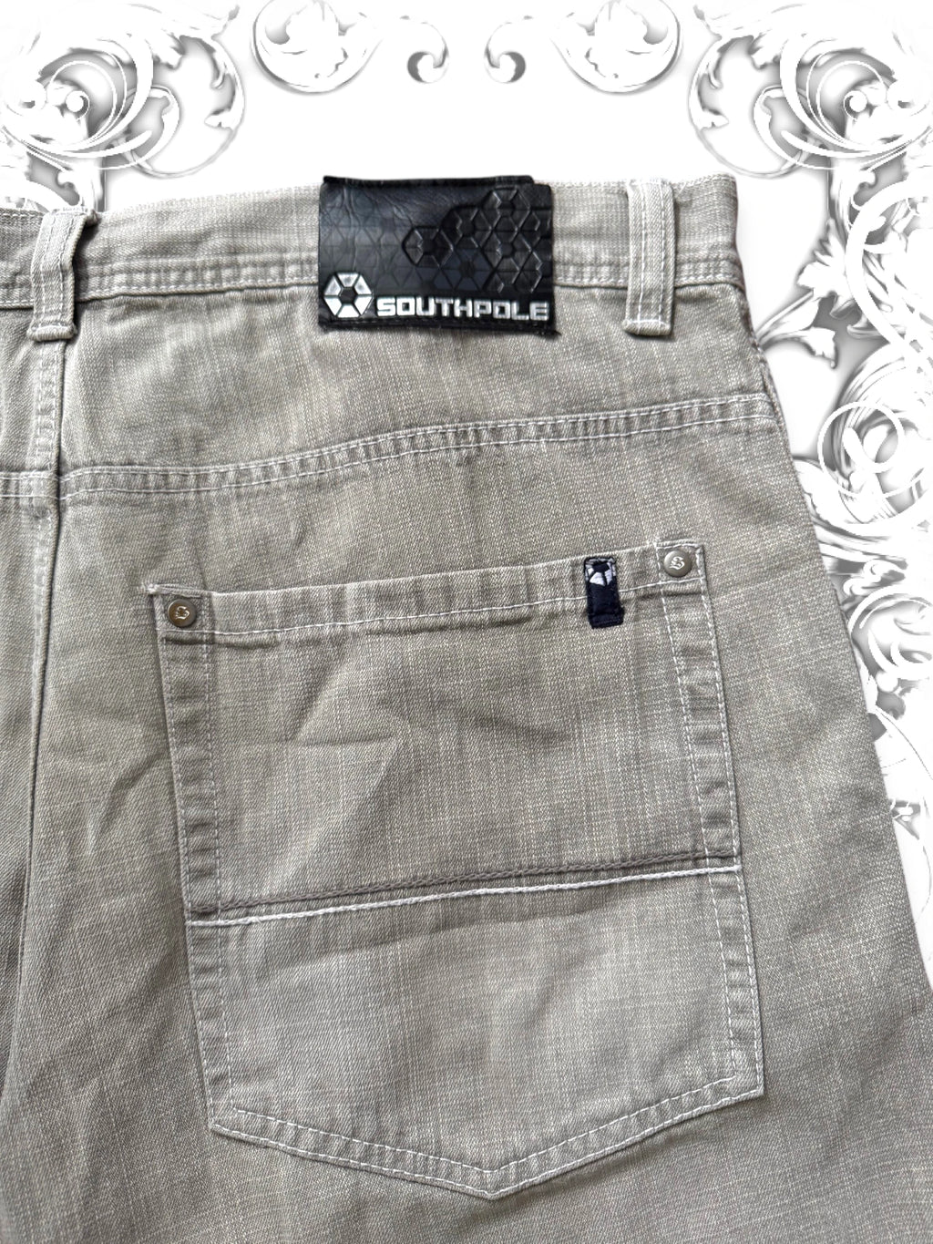 Southpole Navy/Black Tab Baggy Jorts