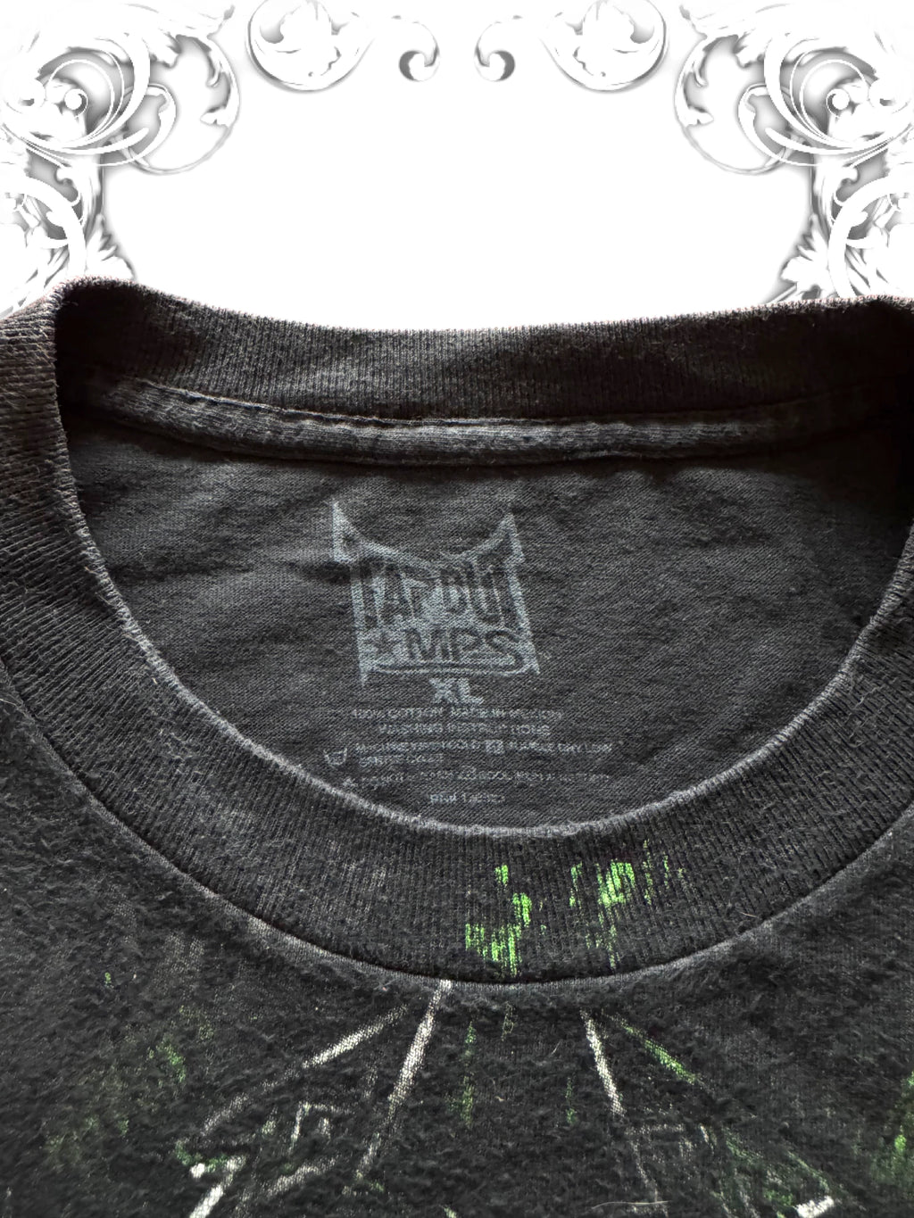 Tapout MPS 2000s Green Bull Grunge Shirt