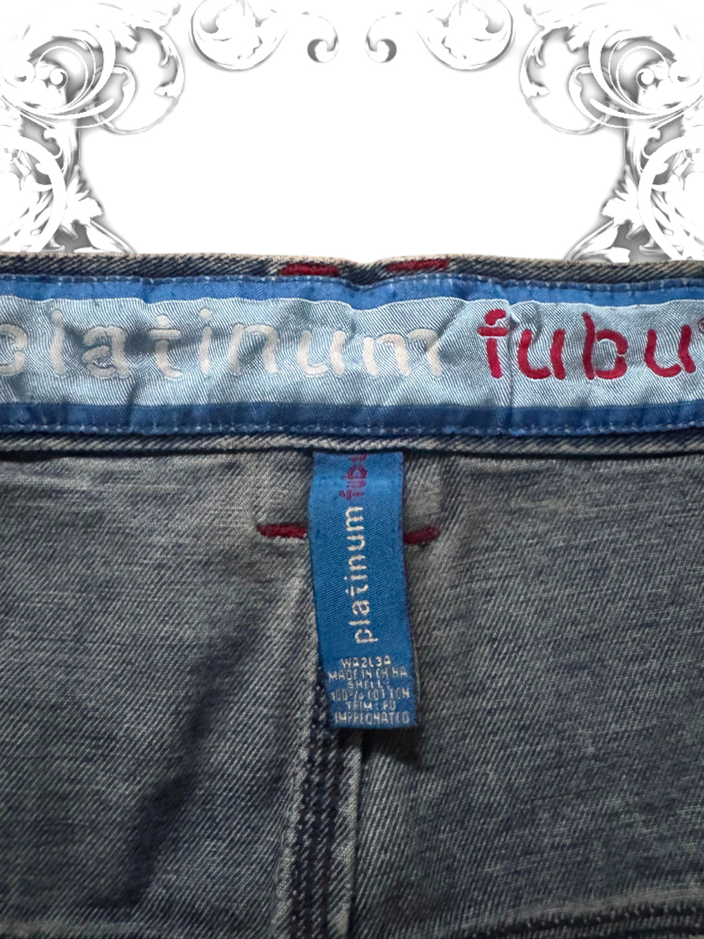 FUBU Platinum Fat Albert Baggy Hip Hop Denim