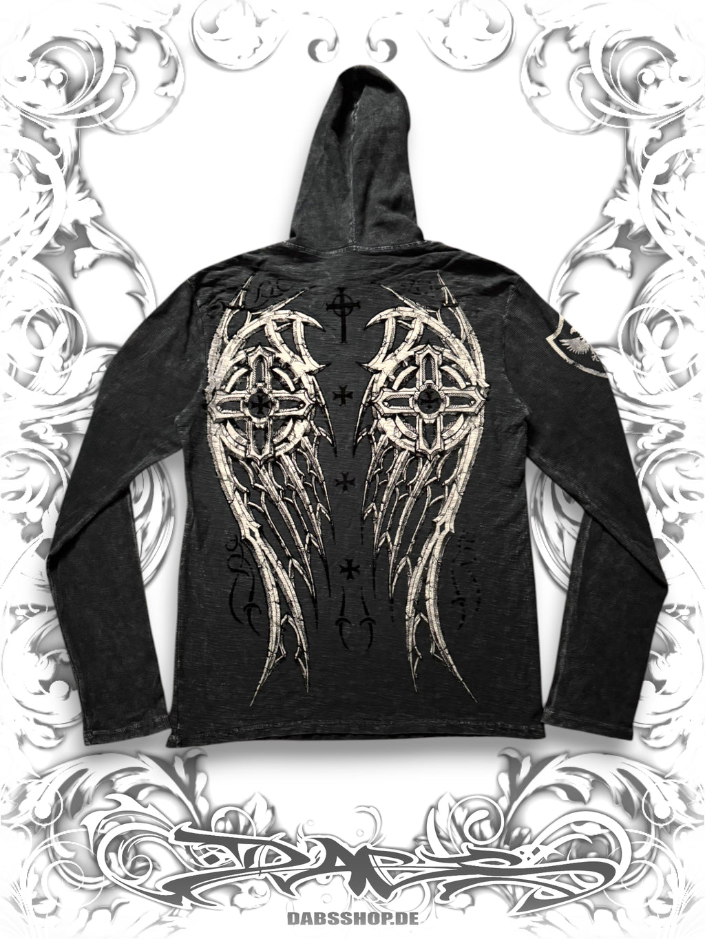 Raw State Redemption 2000s Hooded Longsleeve