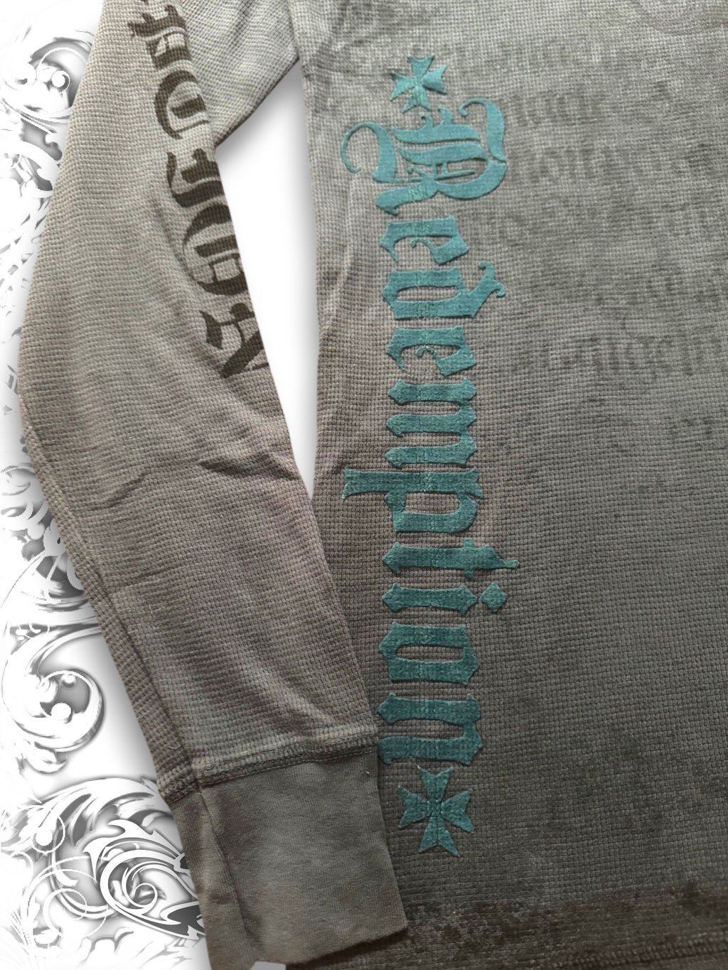 Raw State Blue "Redemption" Thermal Longsleeve