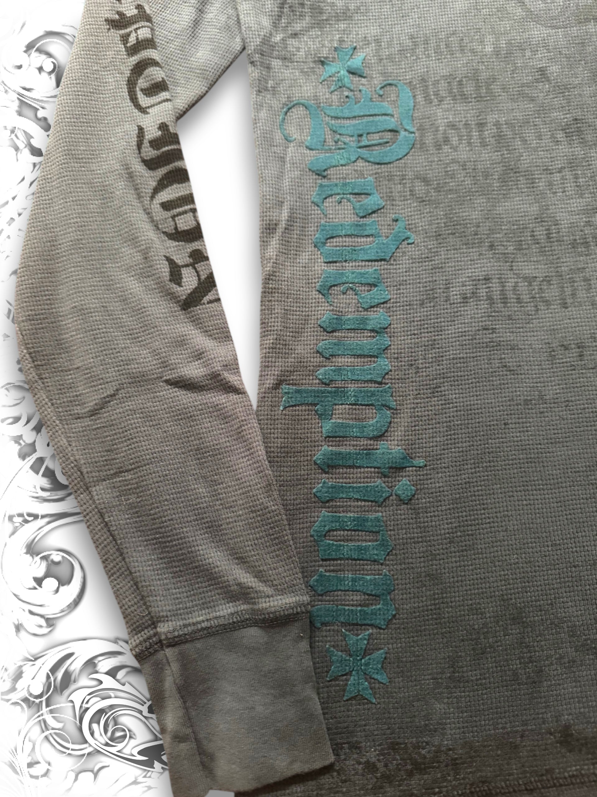 Raw State Blue "Redemption" Thermal Longsleeve