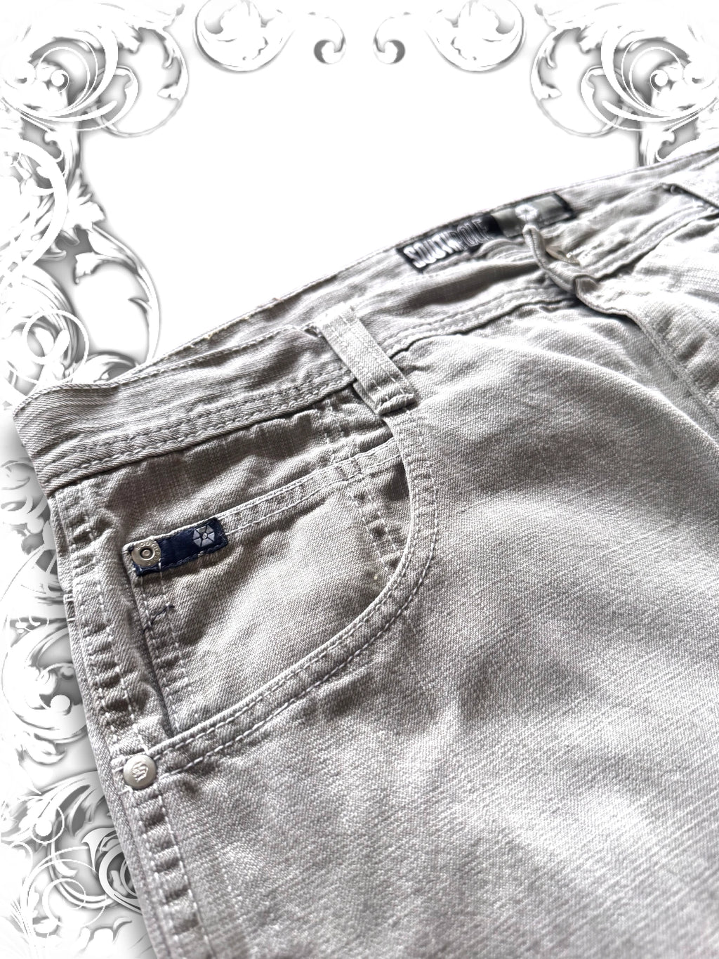 Rare Southpole Blue/Grey Tab Baggy Denim