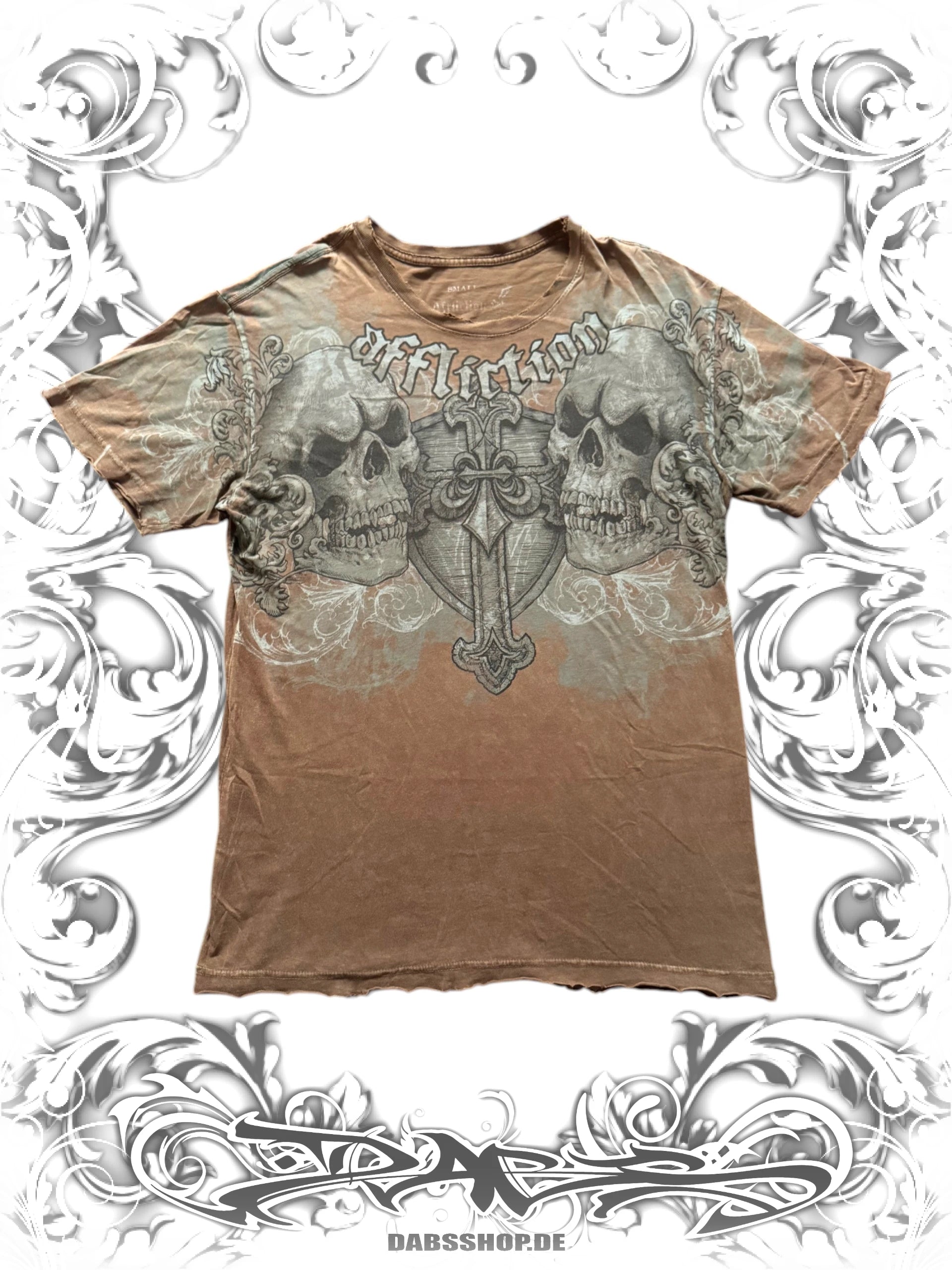 Affliction "De La Hoya vs Pacquiao" MMA Grunge T-Shirt
