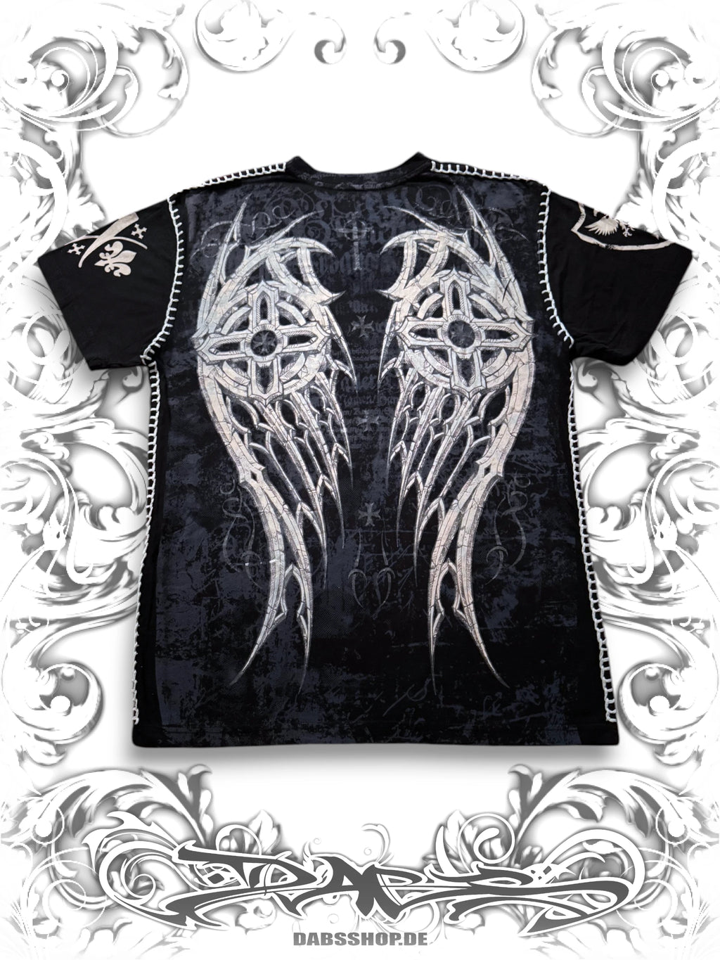 Raw State Blue Redemption Grunge Wings T-Shirt