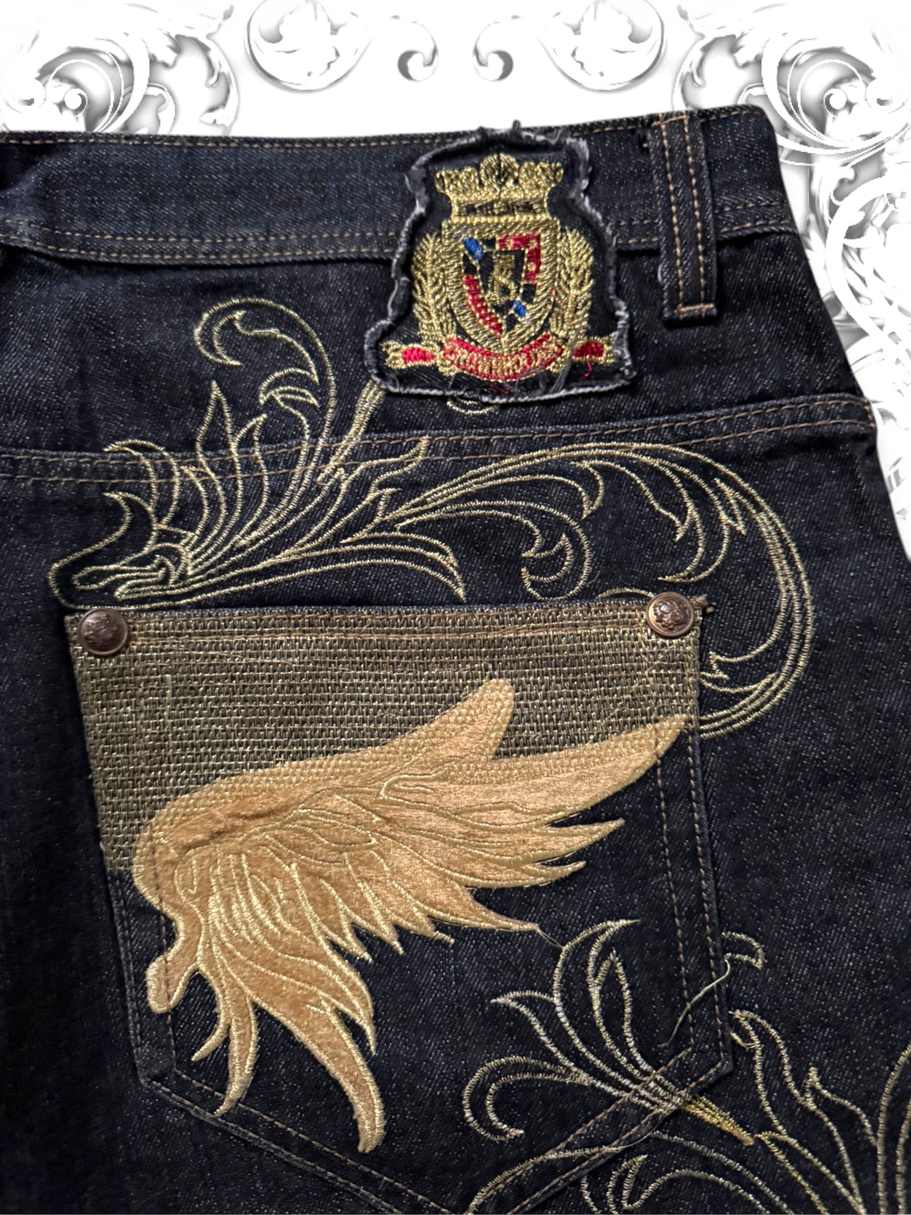Crown Holder Victorious Golden Wings Baggy Pants