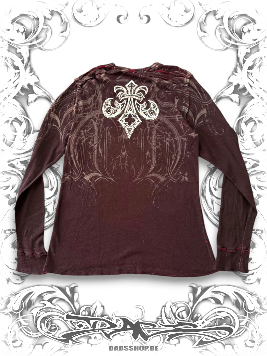 Affliction Tribal Skulls Reversible Thermal Longsleeve