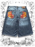 Ecko Unltd. Embroidered Red Rhino Vintage Jorts