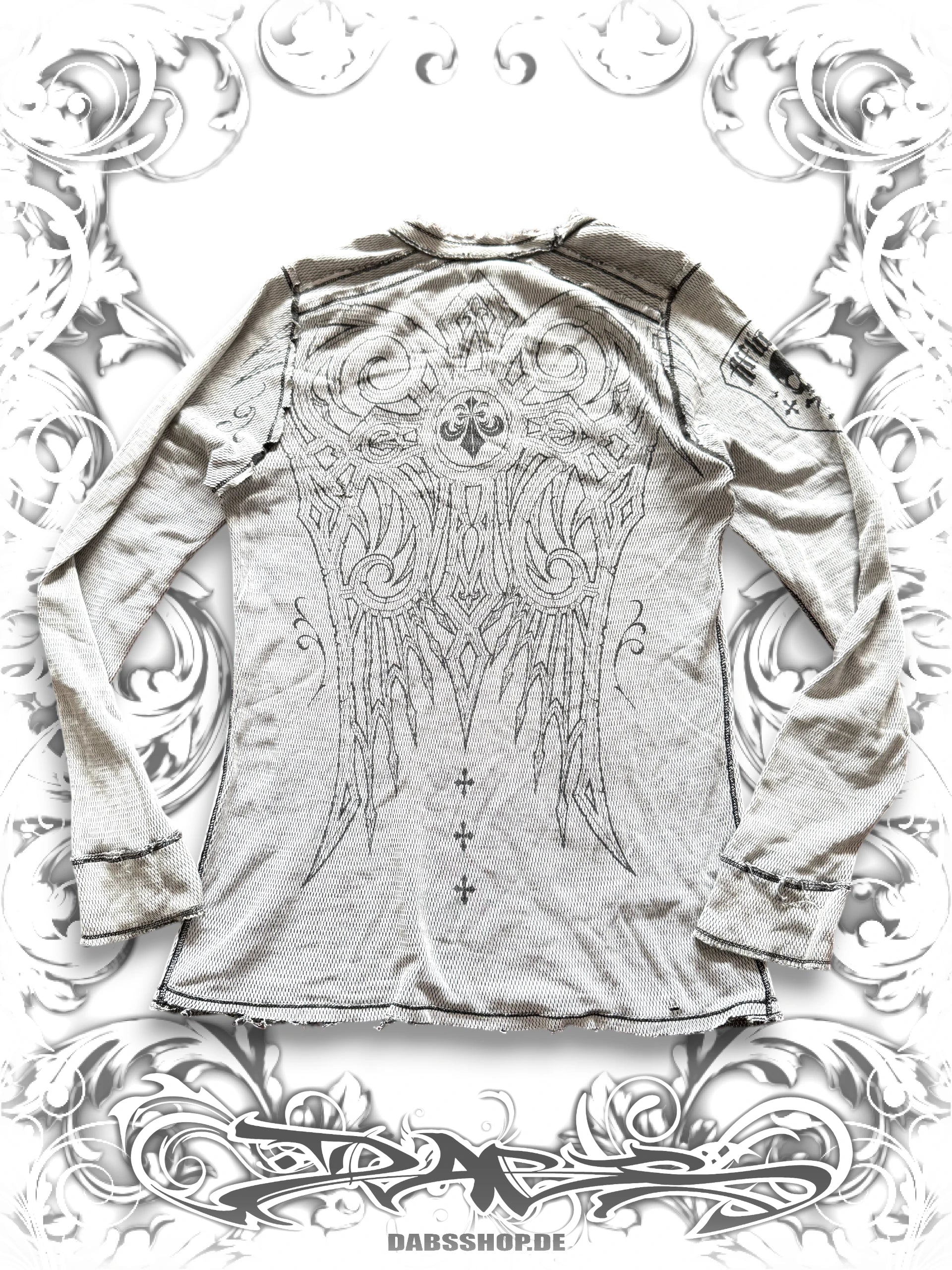 Affliction Live Fast 2000s Reversible Printed Longsleeve