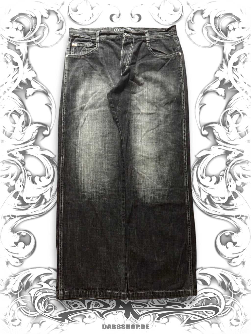 Southpole Brown Tab Baggy 2000s Pants Dark Washing