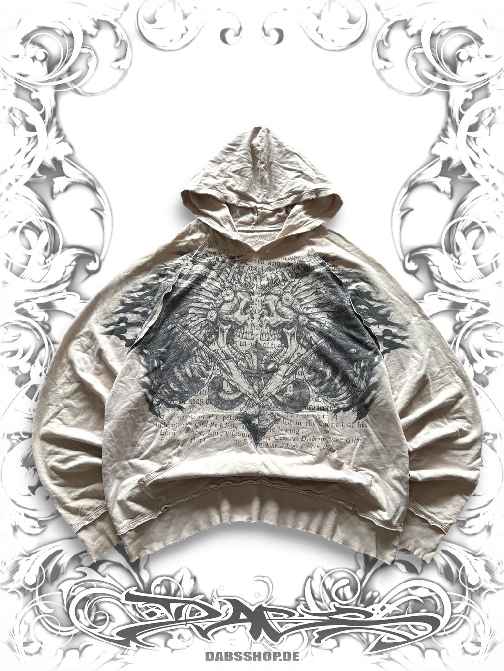 Affliction Tribal Skulls Vintage Hoodie