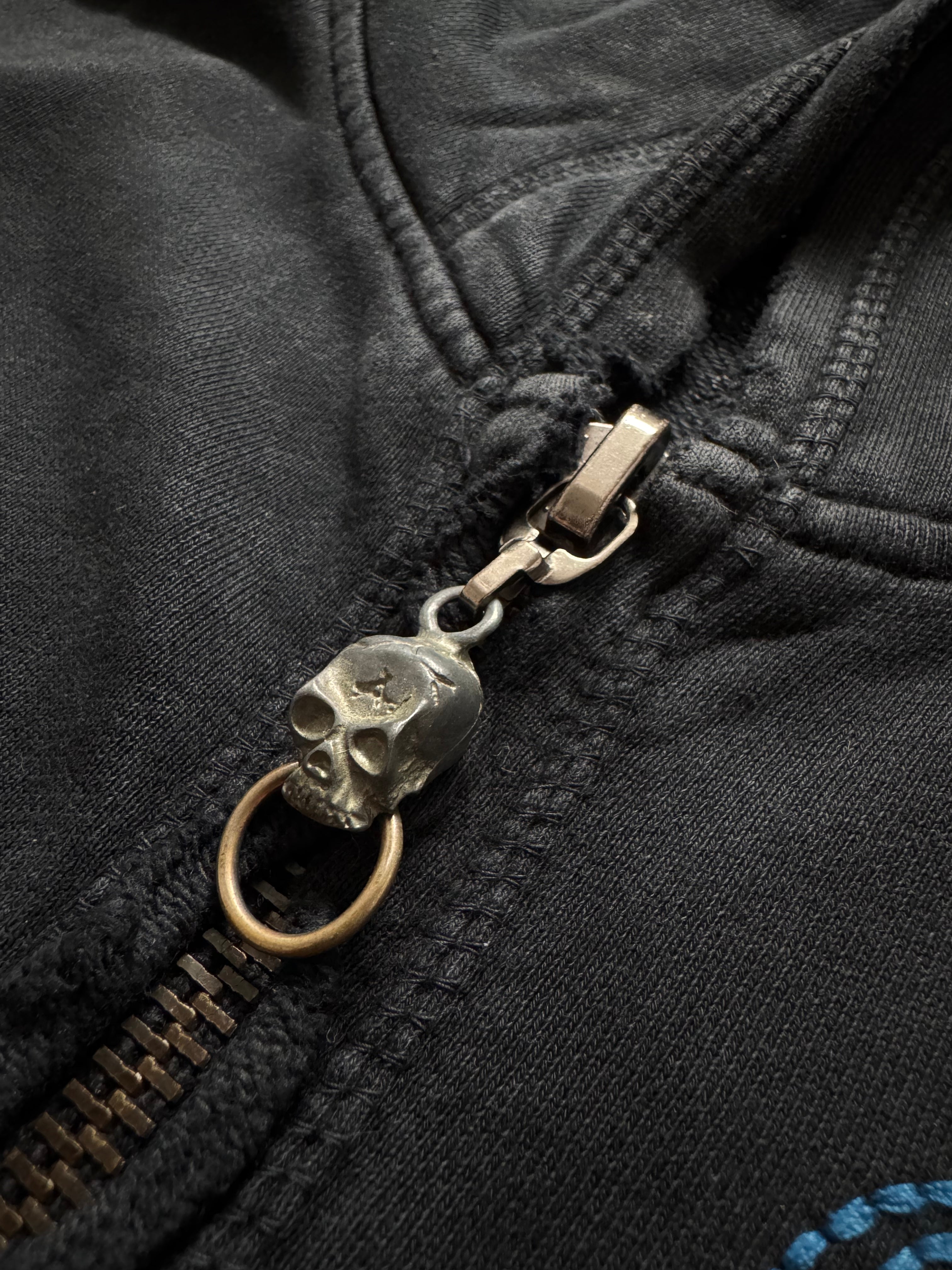 Affliction Embellished Skull 2000s Zip Hoodie