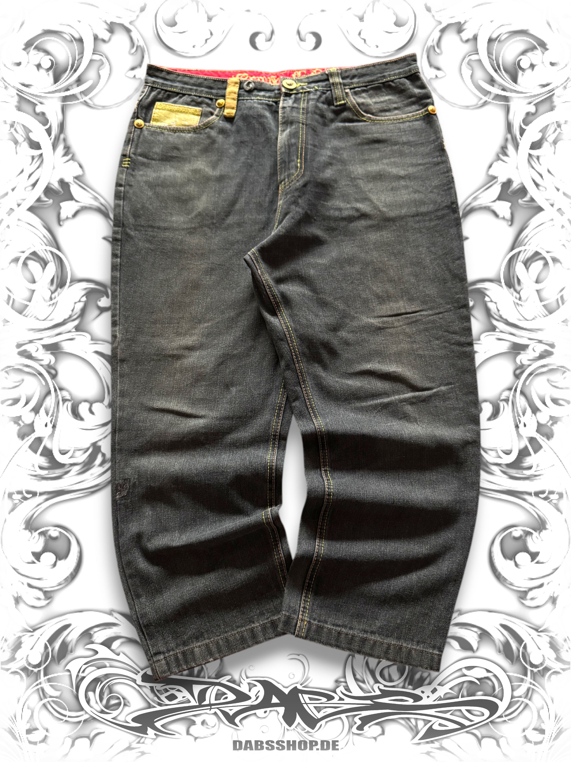 Crown Holder Embroidered Vintage Pants