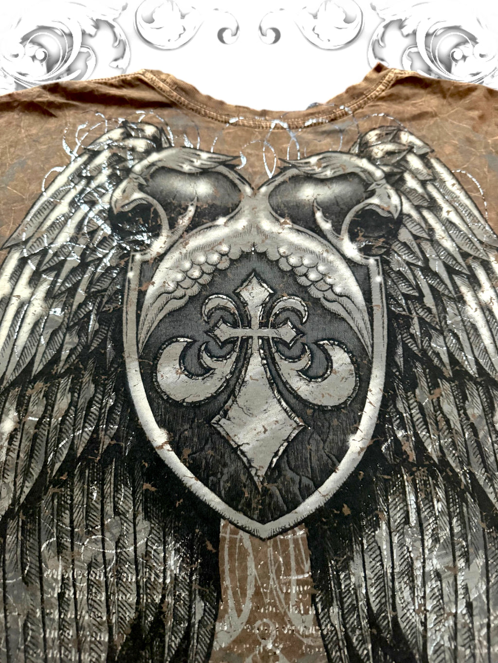 Affliction Double-Headed Eagle Grunge T-Shirt