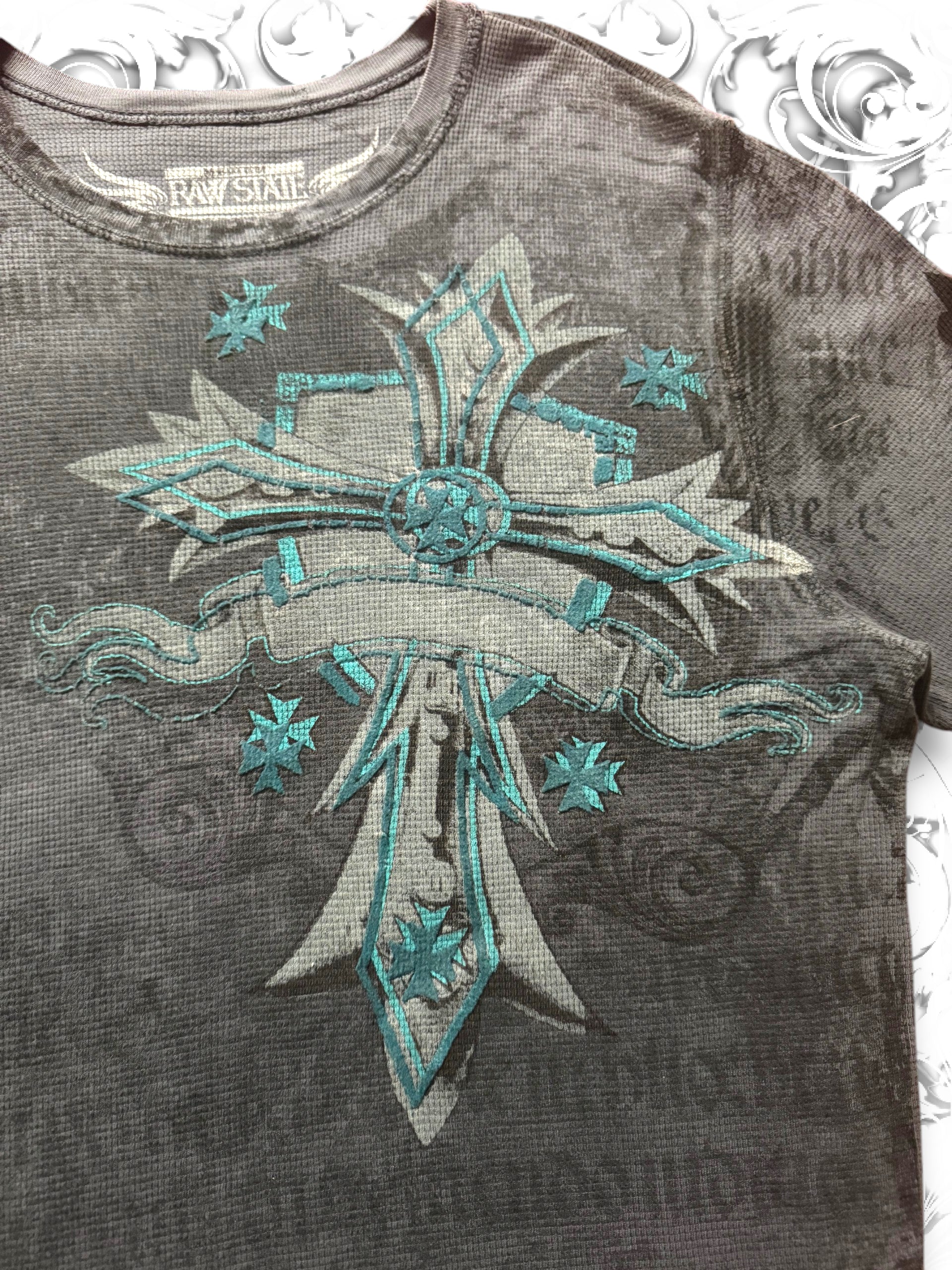 Raw State Blue "Redemption" Thermal Longsleeve