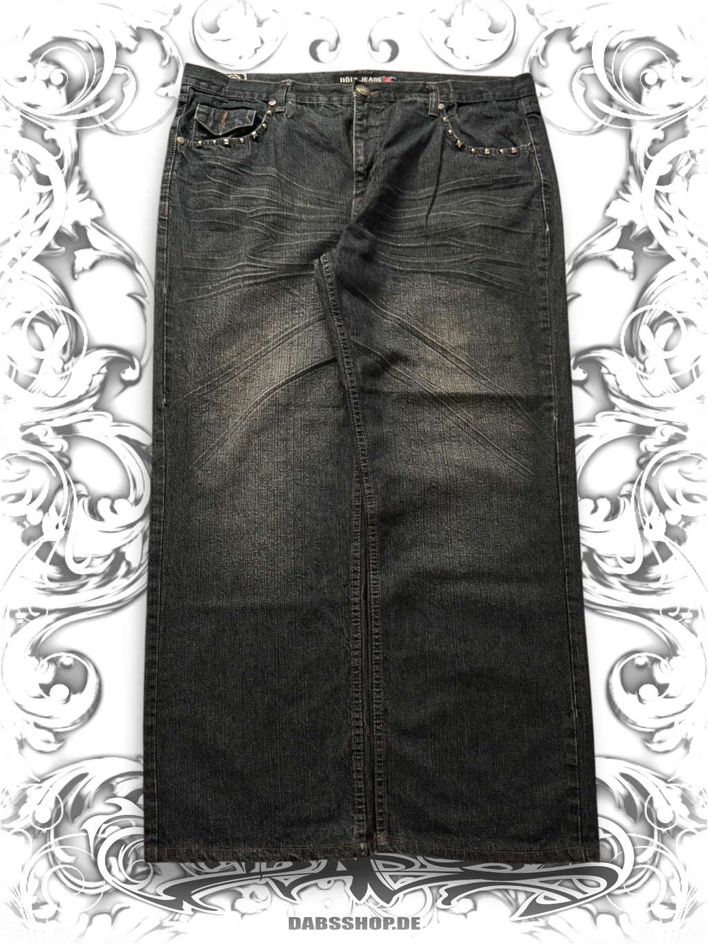 Noiz 2000s Baggy Pants with Studded Back Pockets