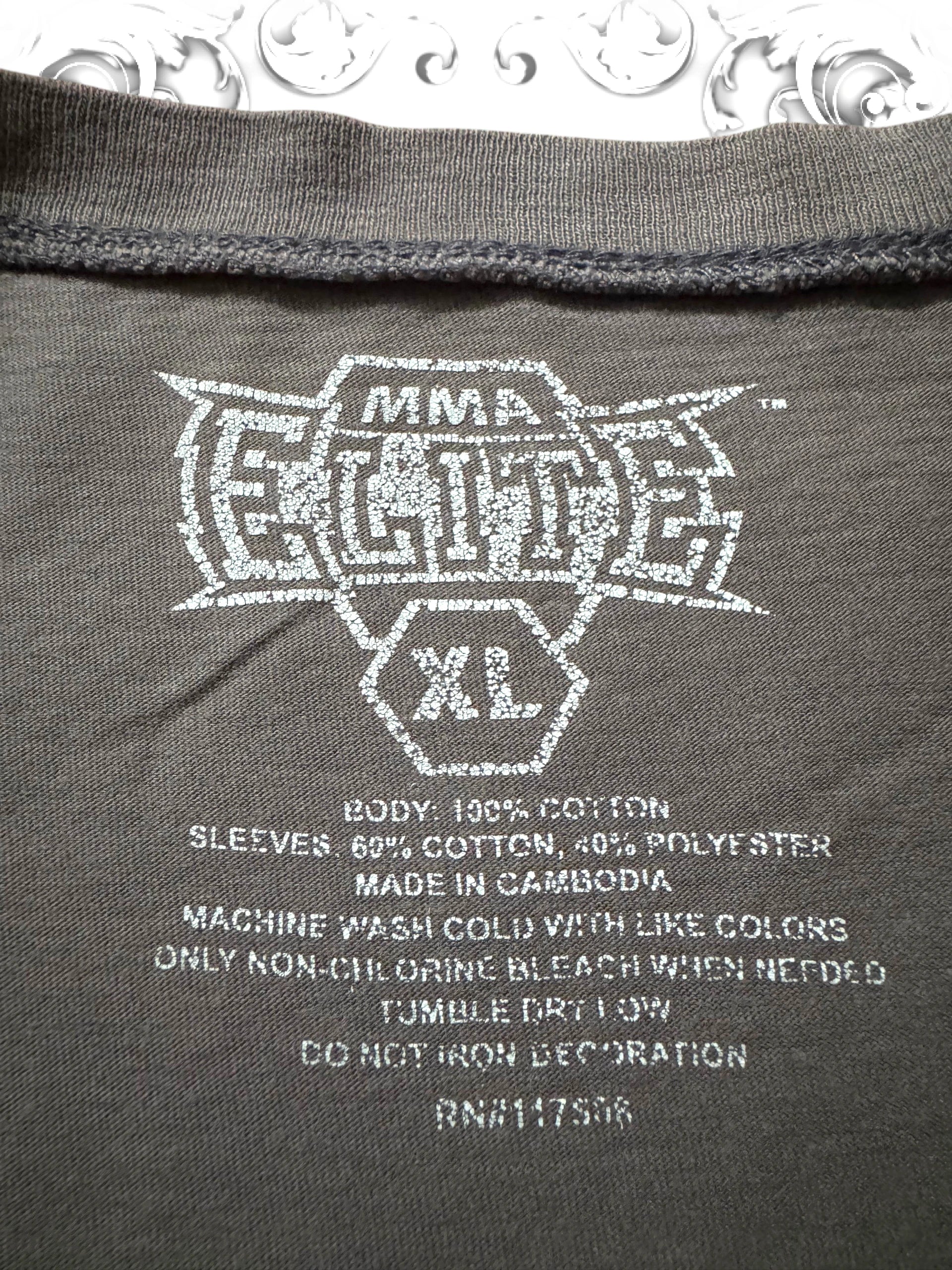 MMA Elite 2000s Heraldic Eagle Layered Longsleeve