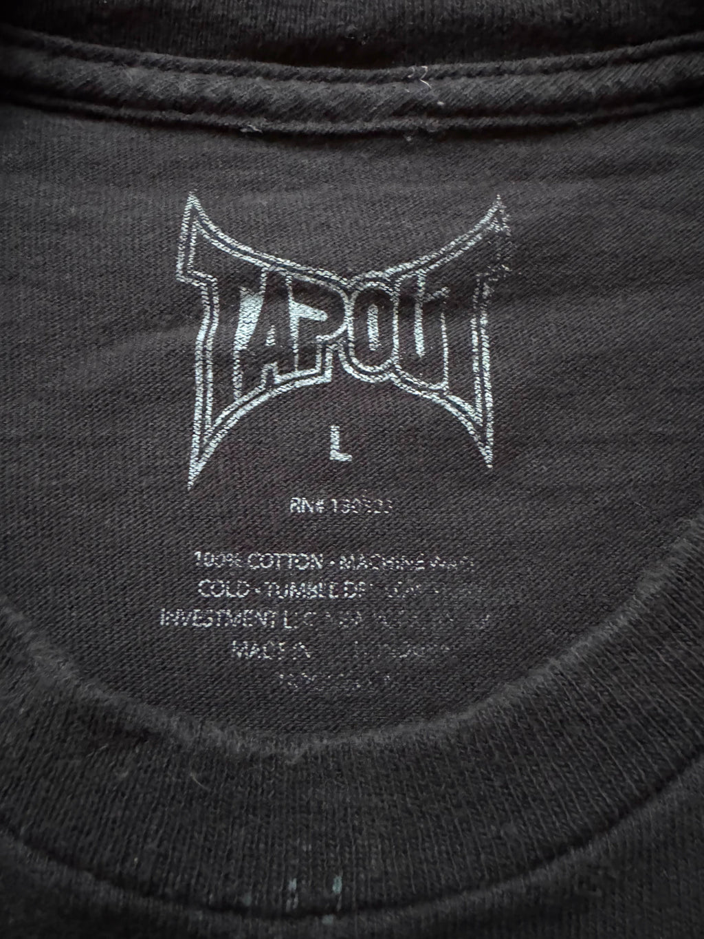 Tapout "Believe" Grunge Print T-Shirt