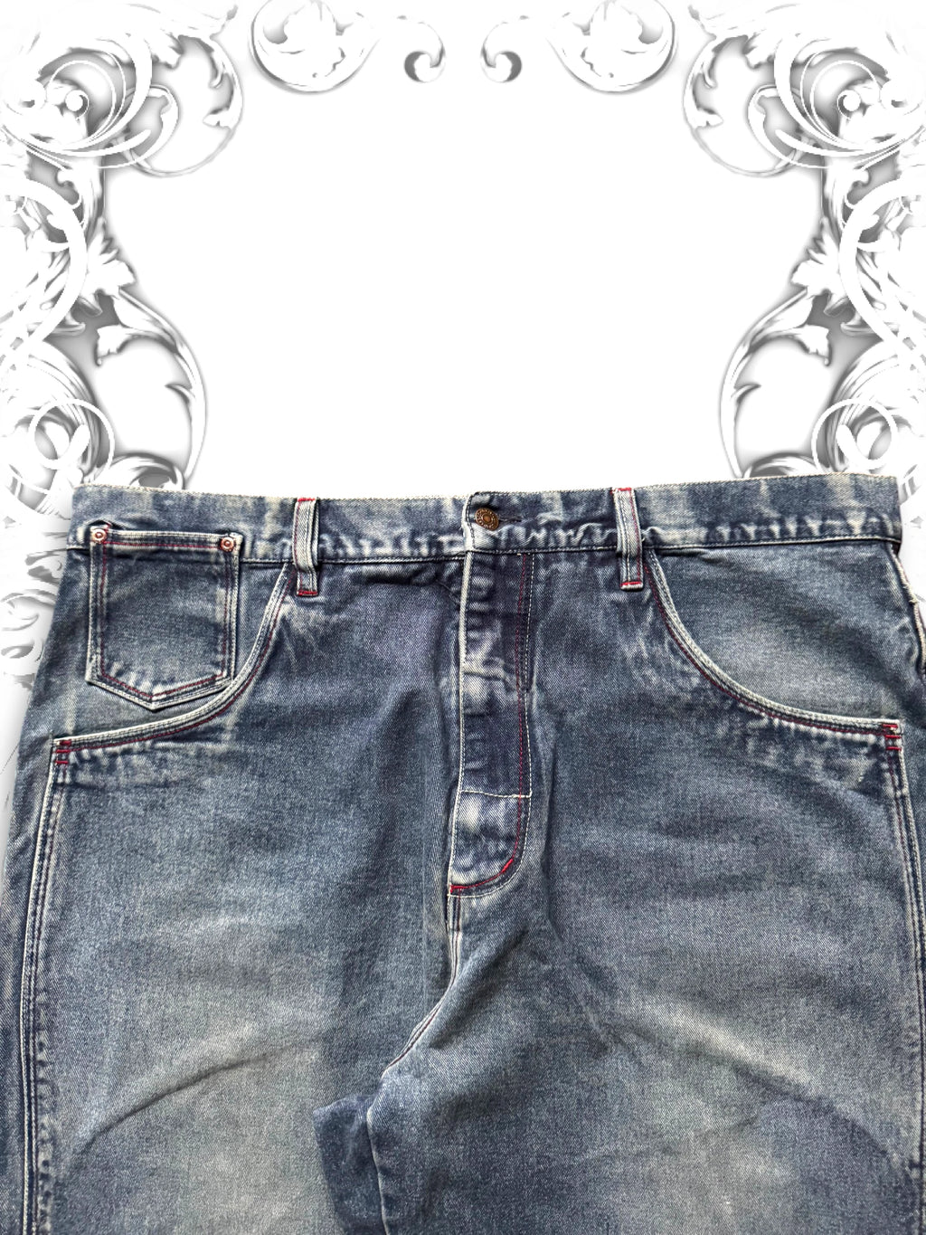 FUBU Platinum Fat Albert Baggy Hip Hop Denim