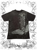 Black Southpole Truth and Liberty oversized winged graphic print t-shirt in y2k style